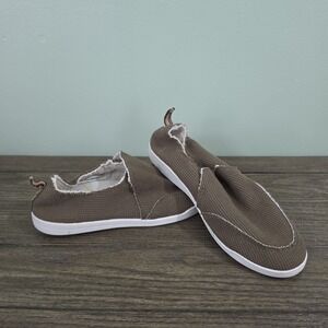 Vionic Malibu Women's Waffle Knit Brown Slip On Sneakers Size 9